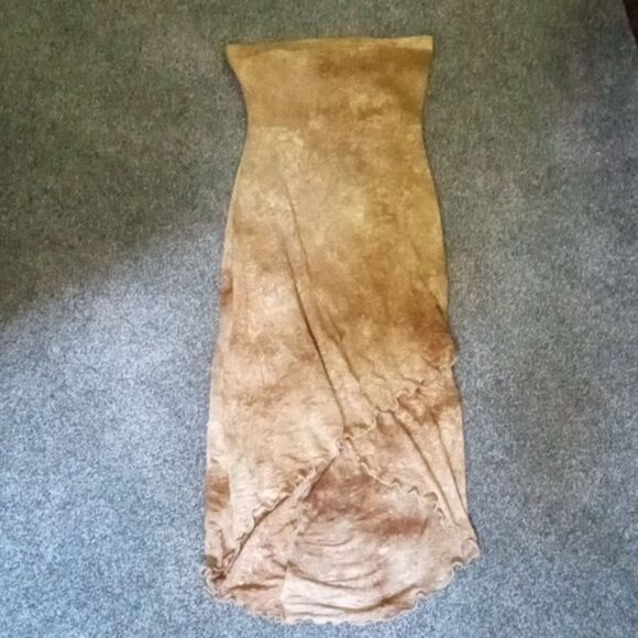 Tan Y2K tube dress - Picture 1 of 8
